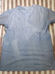 solid Blue over sized tshirt for unisex