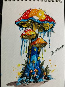 Magical Mushroom Painting