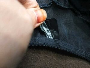 Black Lace Detail Thong 💚