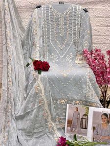 Heavy Work Pakistani Unstitched Dress Material