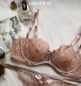 Hunkemoller Pink Peach Lace Bra Bikini Top