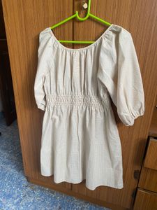 Off White Cotton Dress