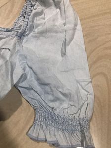 Cute Blue Crop Top