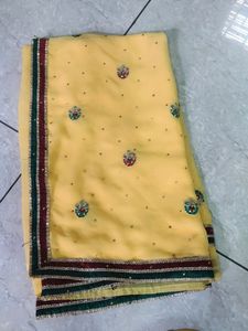 Beautiful Yellow Saree