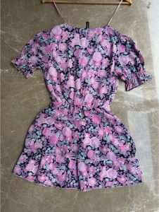 Floral Print Flowy Dress For Holiday, Vacation