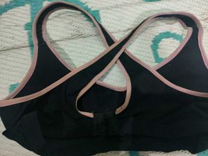 Black Crisscross Sports Bra