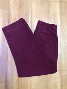 Maroon Wide Leg Pants