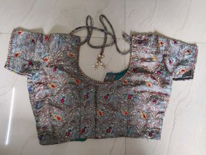 Elegant Silver Lehenga Choli Set