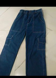 Blue Cargo Pants