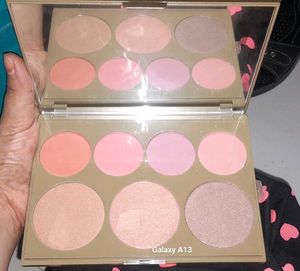 7 Shade Blush AND HIGHLIGHTER