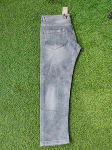 Denim Jeans Grey Shade Waist Size 40 Inch