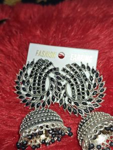Fashion Oxidised Earrings