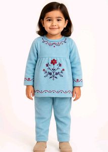 Cute Girl's Fleece Set