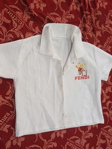 Fendi Kids White Shirt