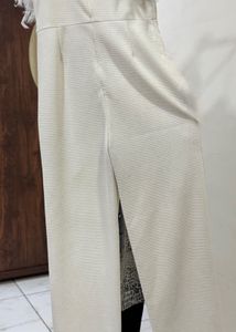 Feather Trim Jumpsuit