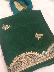 Elegant Green Saree