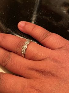 Elegant Gold Ring with AD diamonds