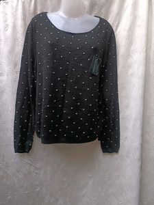 MNG Rhinestone Detail Finr Sweater 🖤