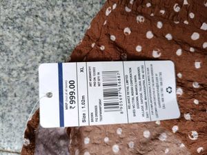 Fig Brown Polka Dot Midi Dress, XL SIZE