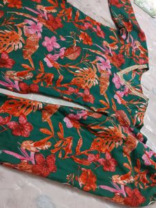 Floral Print Kurta Set