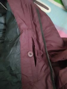 Burgundy Puffer Jacket