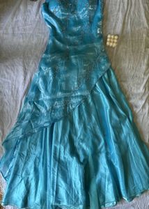 vintage aqua dress