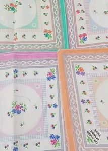 Floral Handkerchiefs Set ( 12 Hanky)