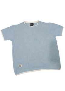 Waffle Texture Light Blue Tee