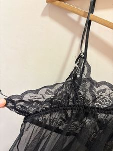 Black Lace &amp; Mesh Babydoll