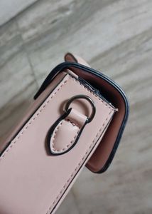 Pink Crossbody Bag with Strap