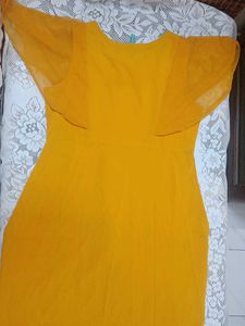 Elegant Yellow Ethnic Kurti