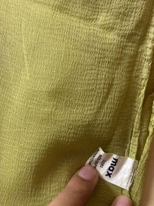 Max Lime Green Plain Dupatta