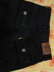 Y2k Black Denim Cargo Pants