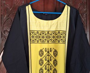 Black Kurta In 4XL Size
