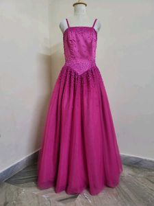 Elegant Pink Party Gown