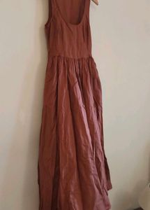 Arty Boho Maxi Dress with Corset Bodice