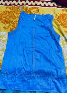 Blue Sleeveless Top