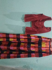 Checkered Maxi Skirt