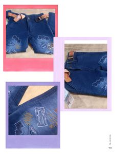 Embroidered Denim Jeans