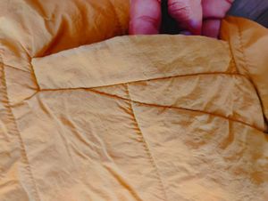 YELLOW COLOUR BRANDED JACKET WITH TWO POCKET