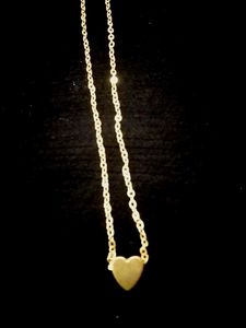 Gold Heart Pendant Necklace