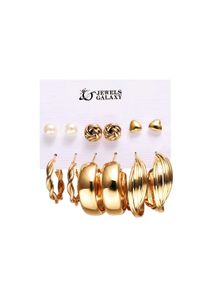 Elegant Gold-Tone Earring Set by Jewels Galaxy ✨