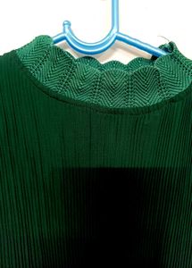 Green Puff Sleeve Top