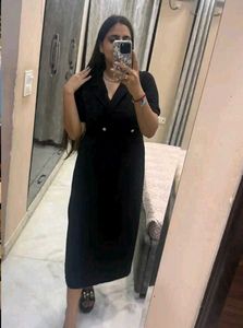 Women stylish Black Solid Dress