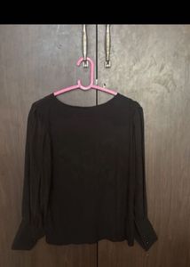 Chic Black Long Sleeve Top