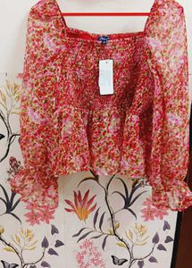 Red Crop Top 3xl DEEWA brand