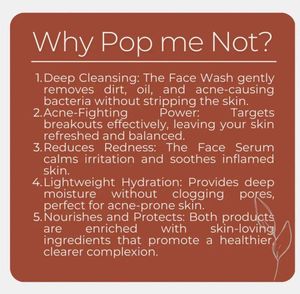 Pop me not Anti-Acne Light weight serum Enriched w