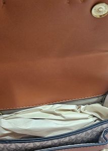 MK Sling Bag -  Beige - Brown colour