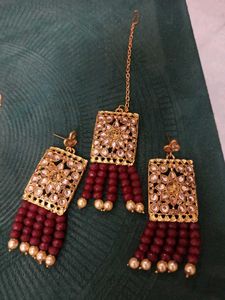 New Earings With Mangtika