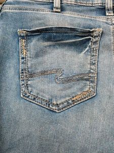 (34) Blue Straightfit Jeans
